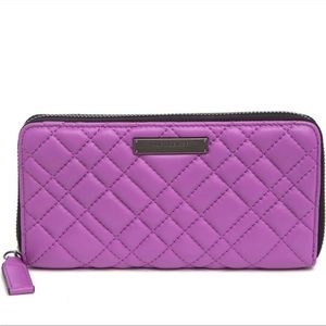 Purple quilted Kurt geiger wallet new